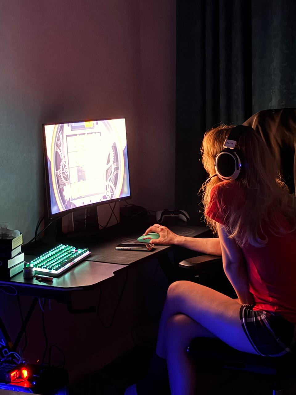 In her element