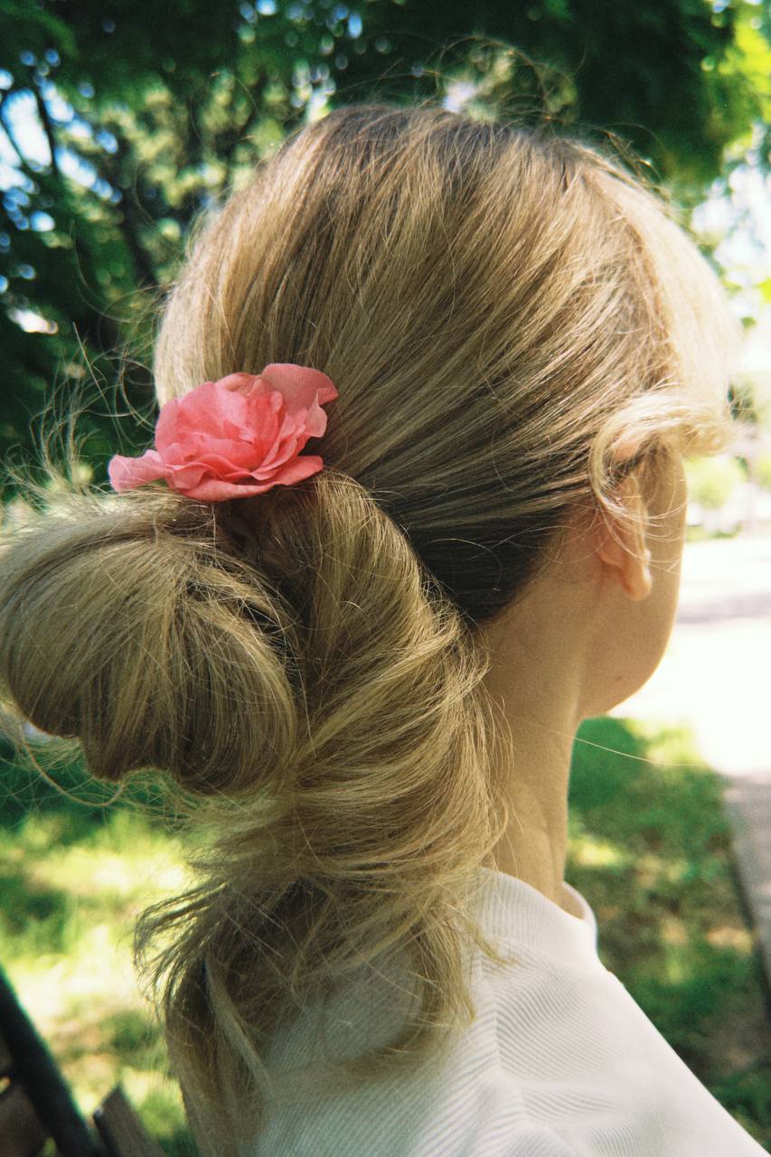 Flower in her hair